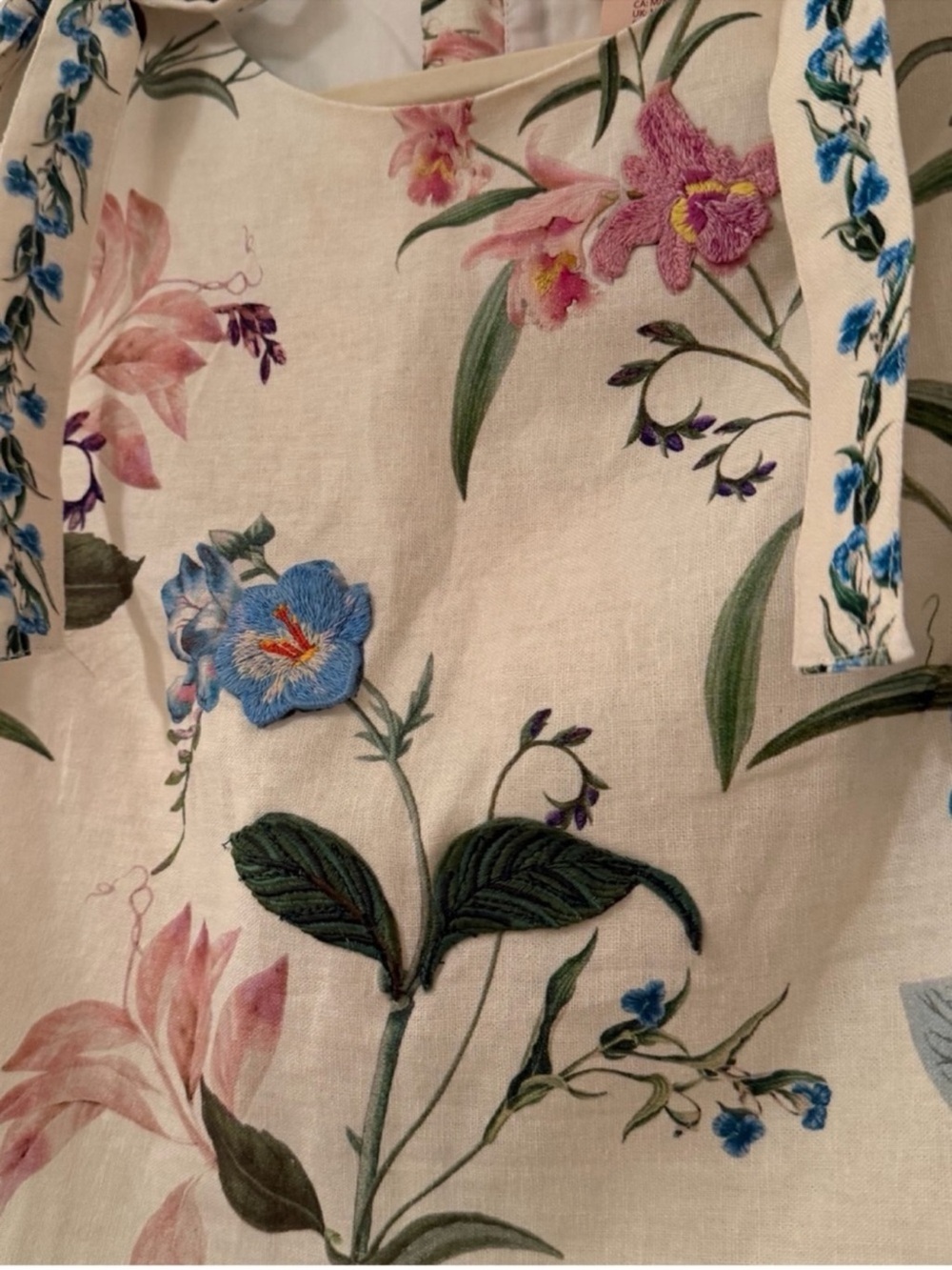 Camila Coelho Floral Embroidered Linen Top & Maxi Skirt Set S NWT - Picture 11 of 12